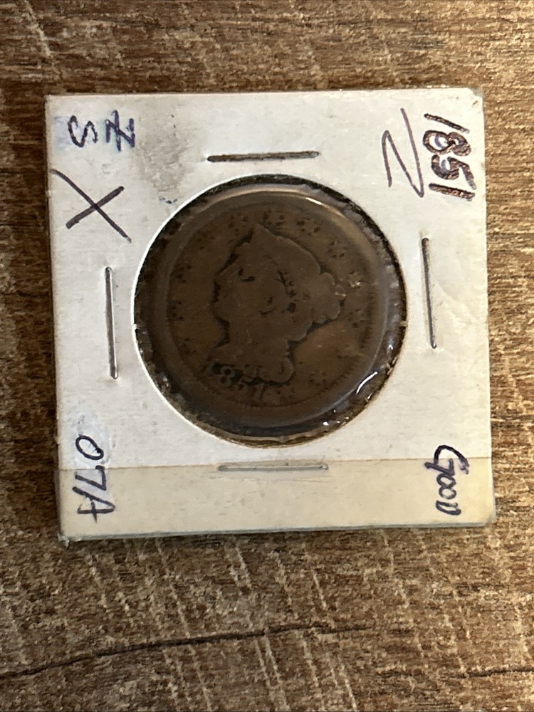 1851 Large Cent