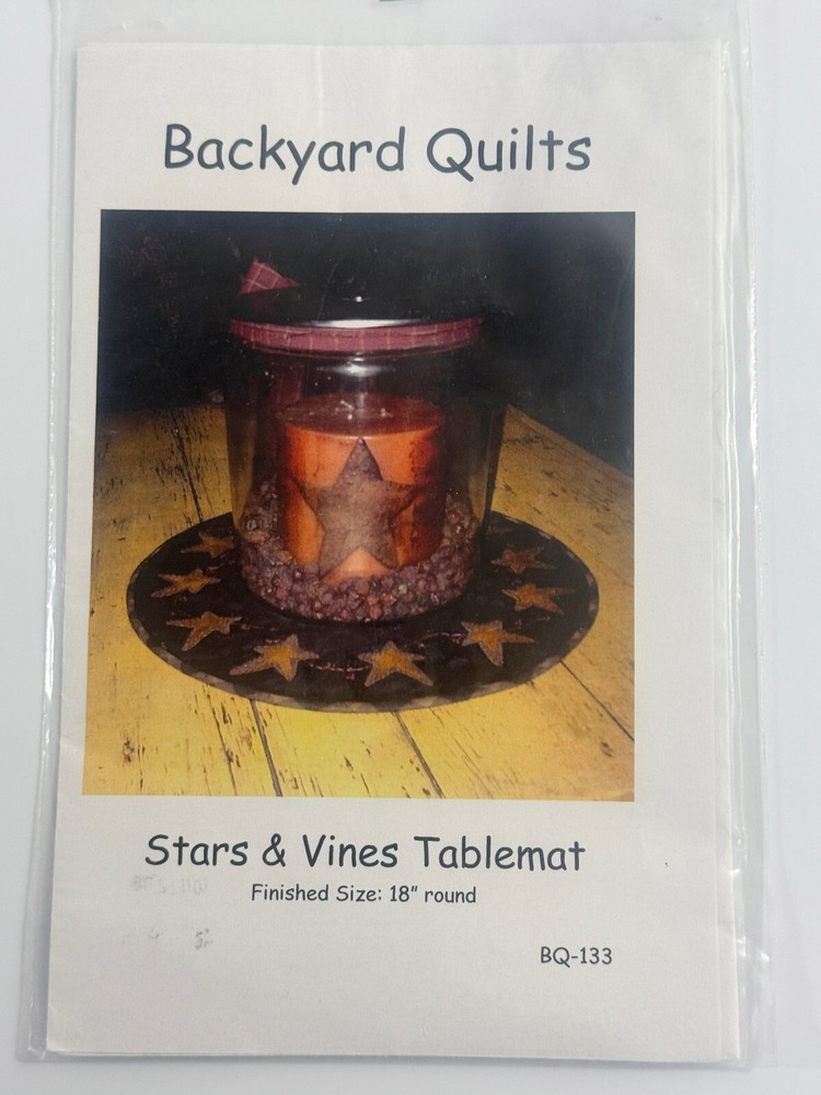 BACKYARD QUILTS Stars & Vines Tablemat Pattern