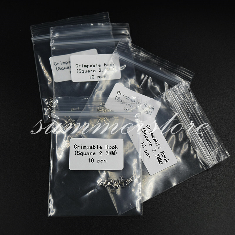 Dental Stainless Steel Universal Long Crimpable Hook Arch Wire Quantity Optional