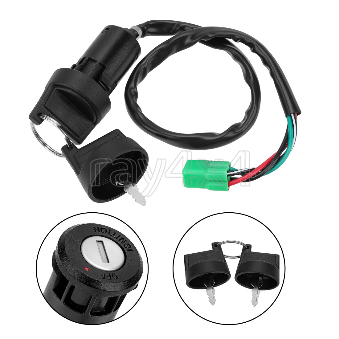 Ignition Key Switch for Honda Sportrax TRX400EX 2005-2008 ATV 35100-HP1-003