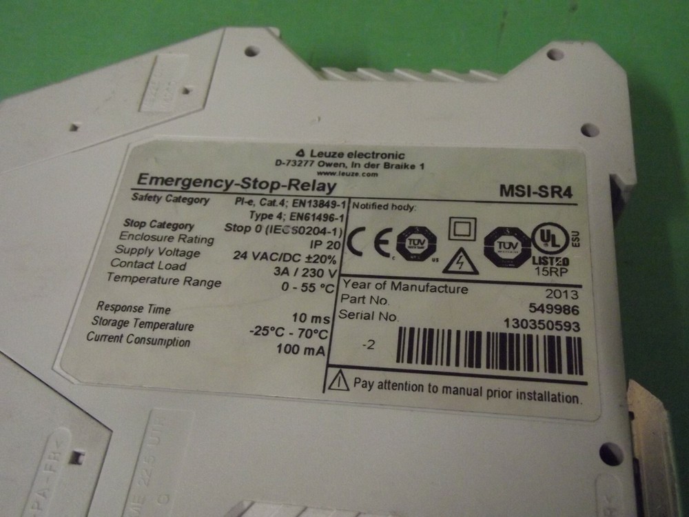 Leuze Electronic EMERGENCY - STOP - RELAY MSI-SR4