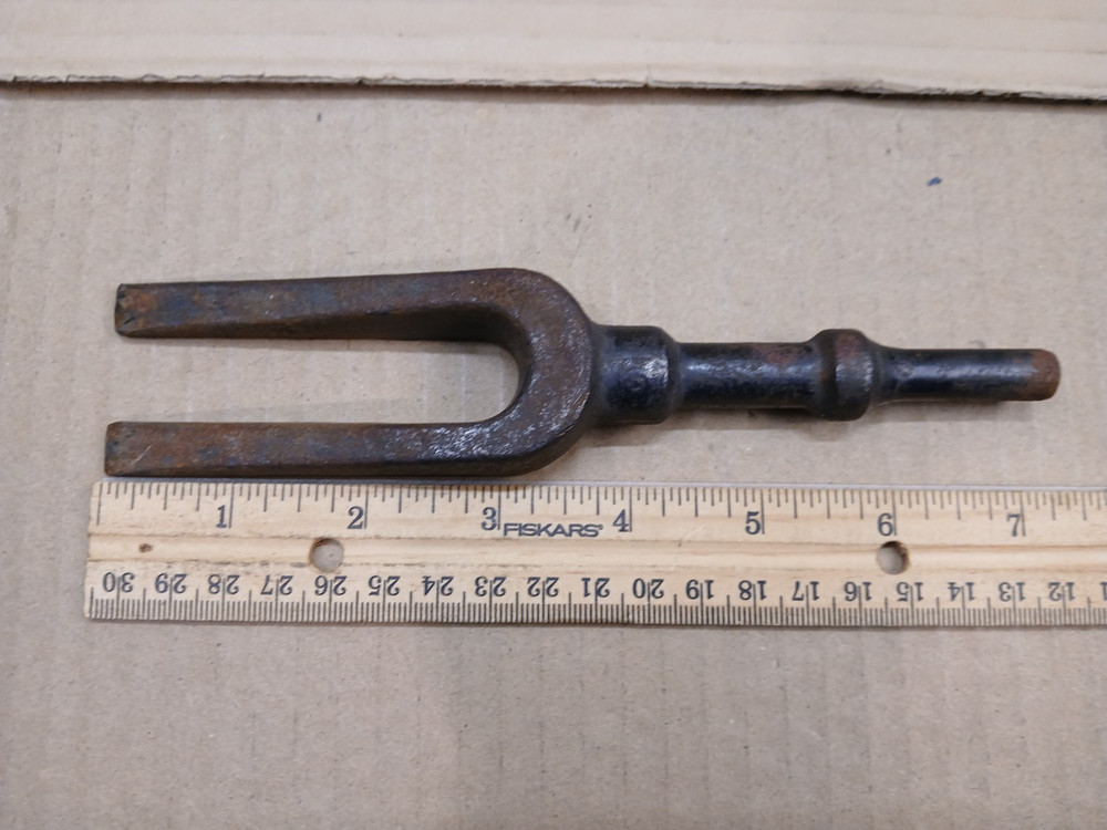 Unbranded Vintage Forked Jack Hammer Bit? 7-1/4" Long Pre-Owned