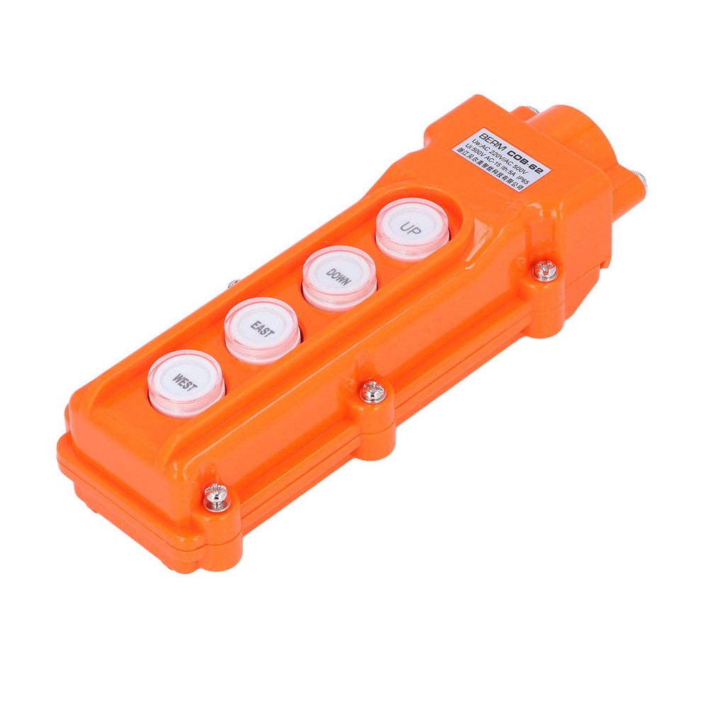 Crane Remote Control Hoist Switch Push Button Box Controller Rainproof New