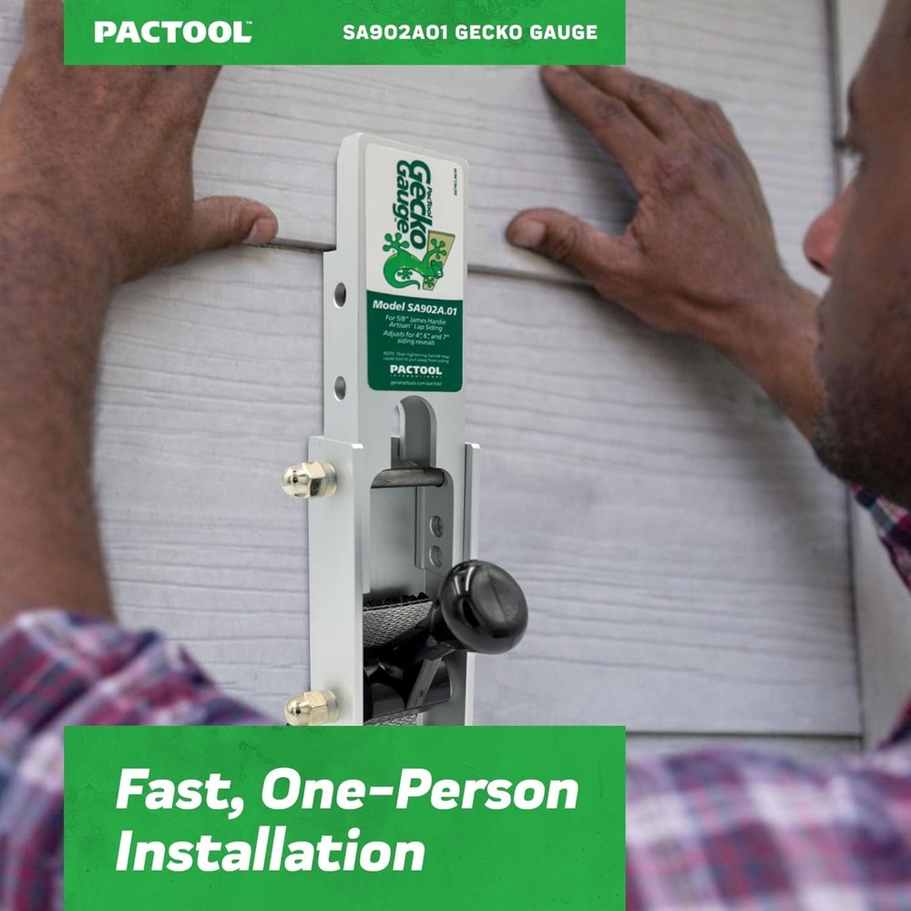 Gecko Gauge Clamp for LP Siding Installation