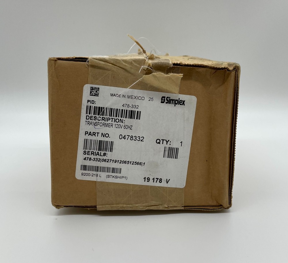 Simplex 478-332 | TRANSFORMER 120V | Same Day Shipping (SEALED)