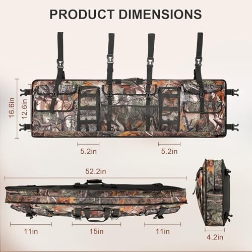 Double UTV Tool Carrier Soft Case, Quick Release Hunting Tool Bag Camouflage