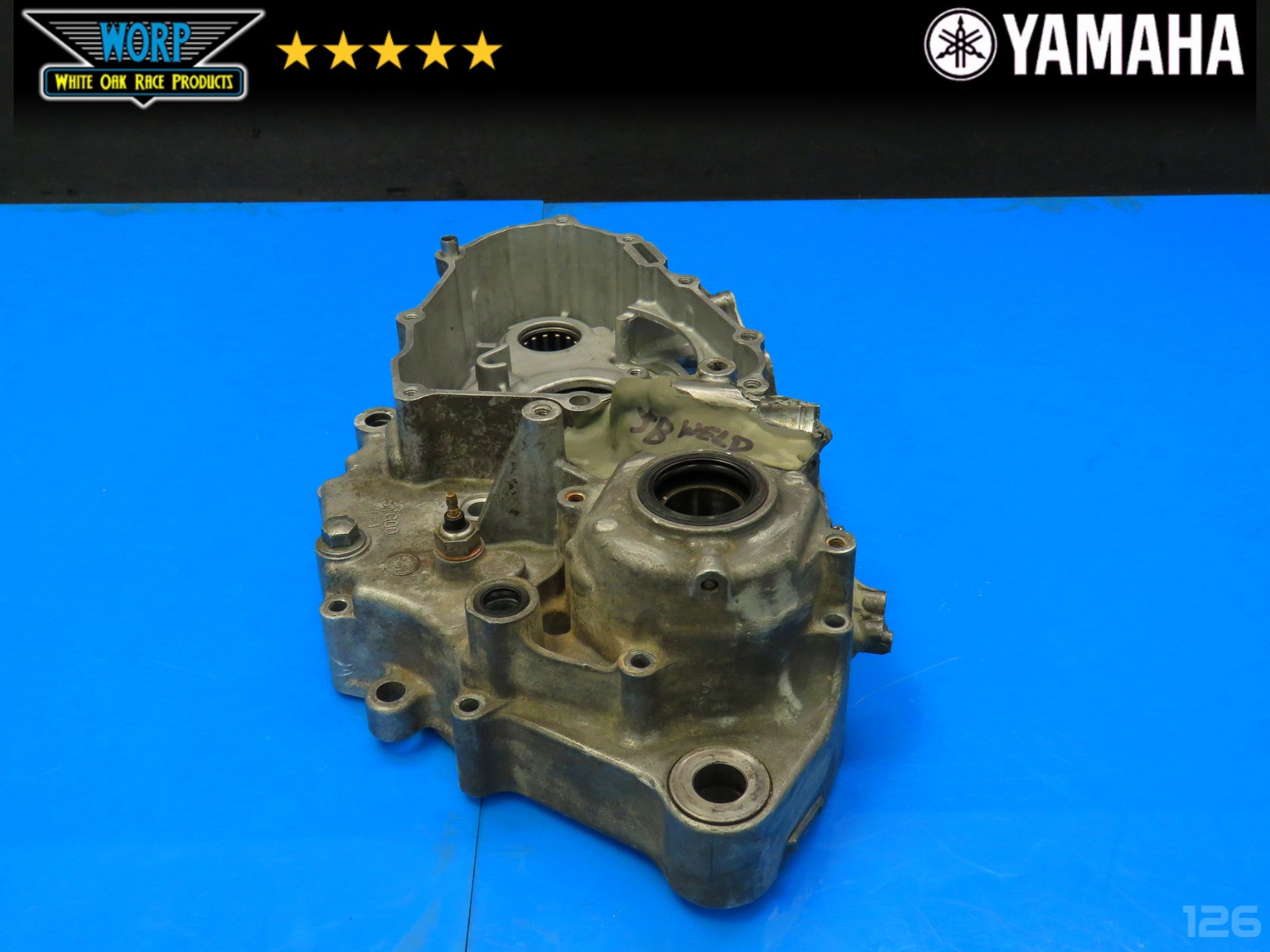 2004 YAMAHA YFZ450 LEFT SIDE CRANKCASE CRANK CASE BOTTOM END ~ GENUINE OEM 04-05