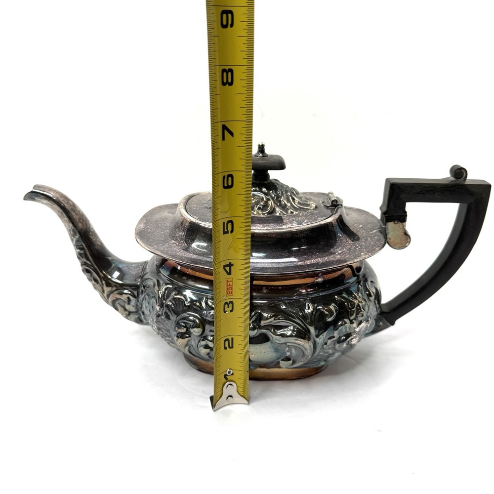 4 pcs Vintage Sheffield Fluted Coffee Tea SET silver plate England EPNS