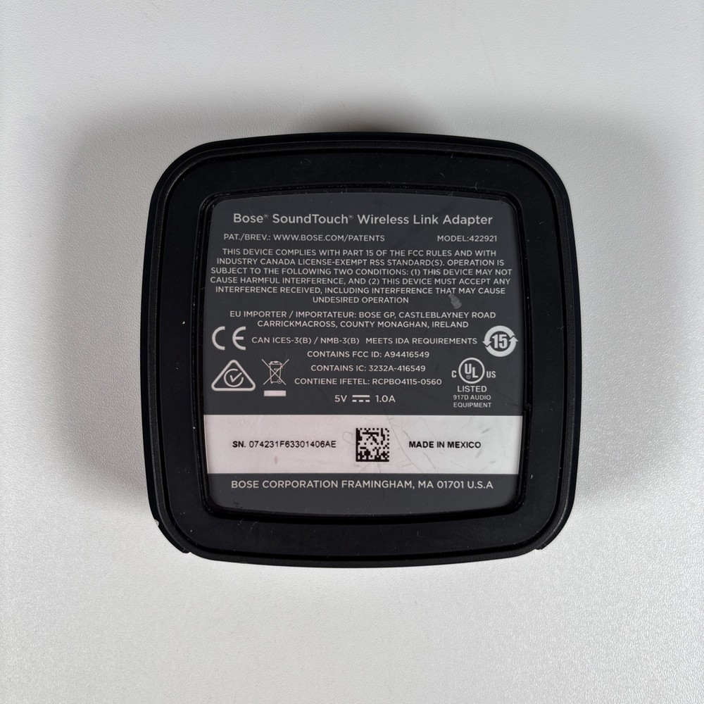 Bose SoundTouch Wireless Link Adapter Model 422921 | *Device Only*