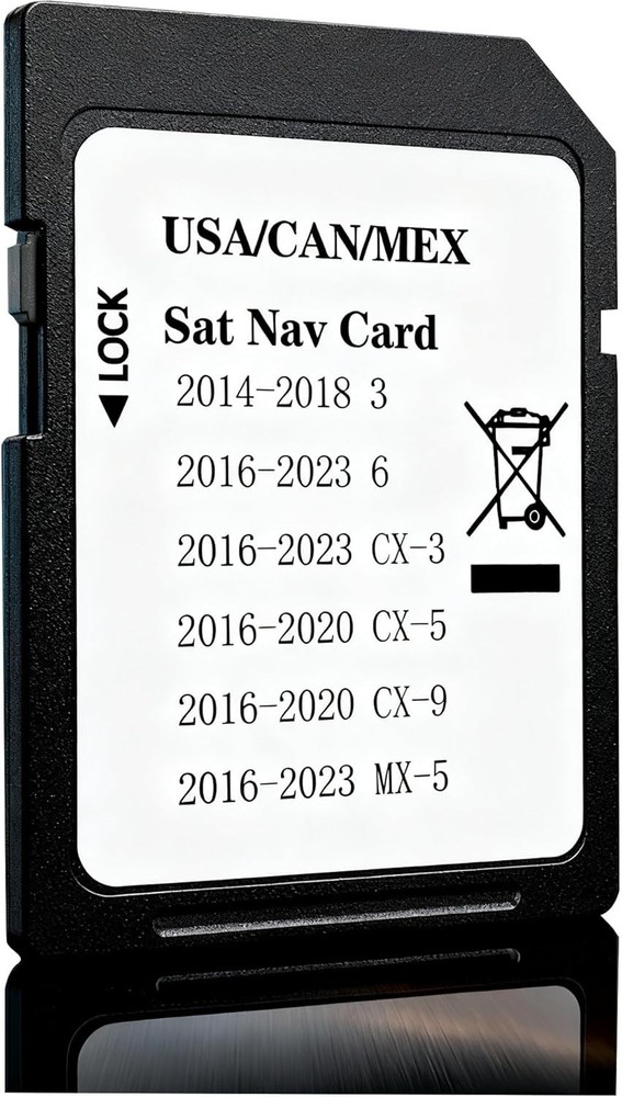 Upgraded Navigation SD Card with Latest Maps Version Compatible with 3 6 CX-3 CX