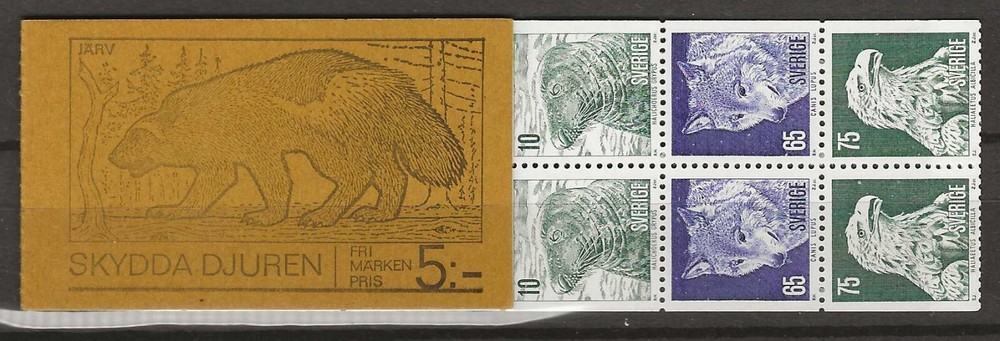 Sweden 1973 birds animals booklet MNH (a438)