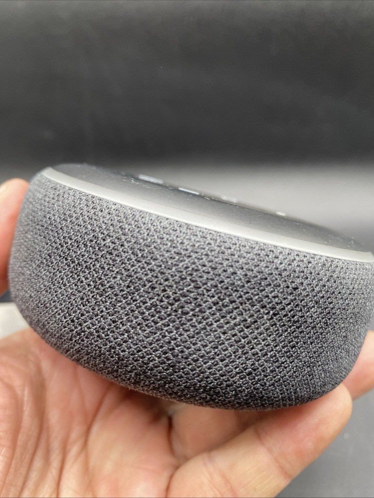 Amazon Echo Dot (3rd Generation) Smart Speaker - Charcoal W/Power Adapter Flaws
