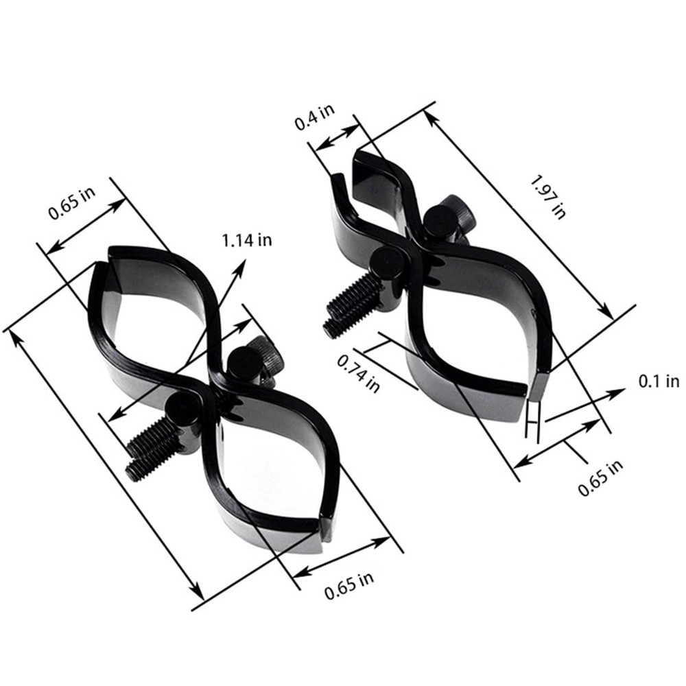 Calitte Flashlight Scope Mount for Hunting LED Light Black