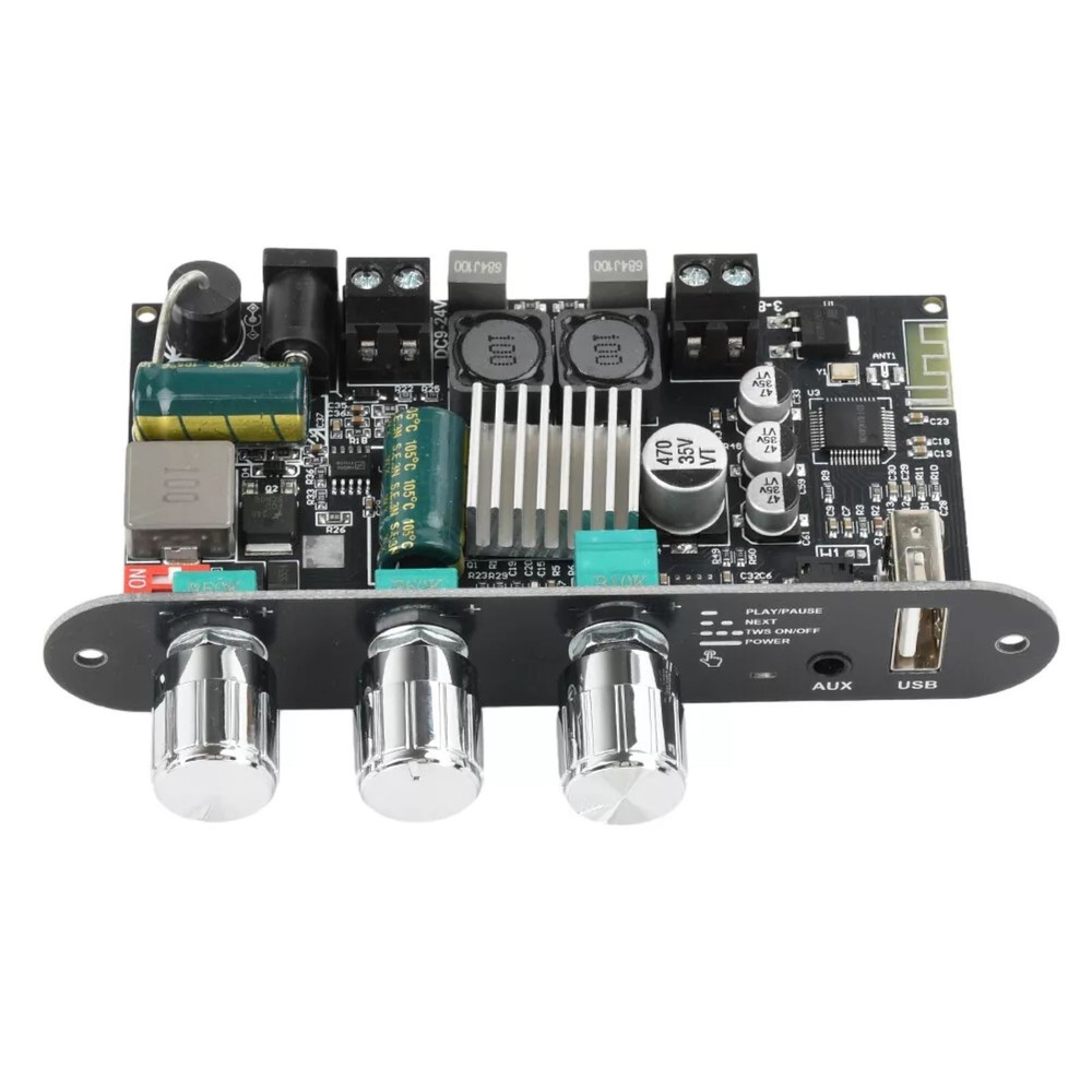 ZK-1001U Audio Power Amplifier Board With Multi-Function Button Control