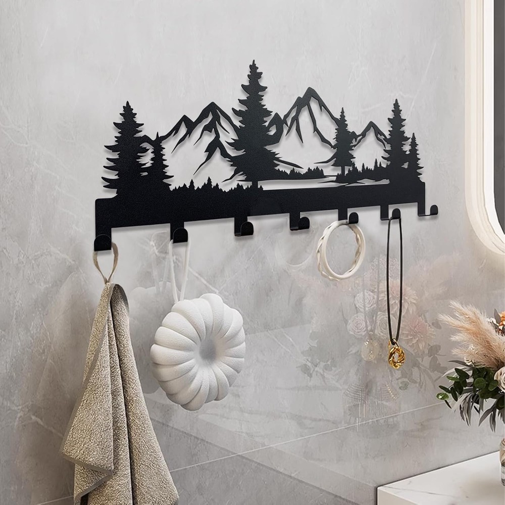 Metal Key Holder Rack, Wall Mounted Key Hooks Organizer, Key Storage Solution