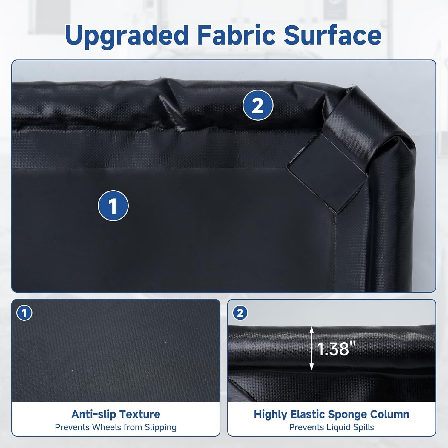 NAIZEA Garage Containment Mat Non-Slip PVC Waterproof Garage Floor Mat For Car