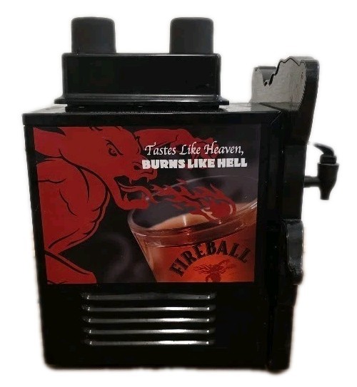 FIREBALL Whiskey Double Bottle Shot Chiller Refrigerated Beverage Dispenser