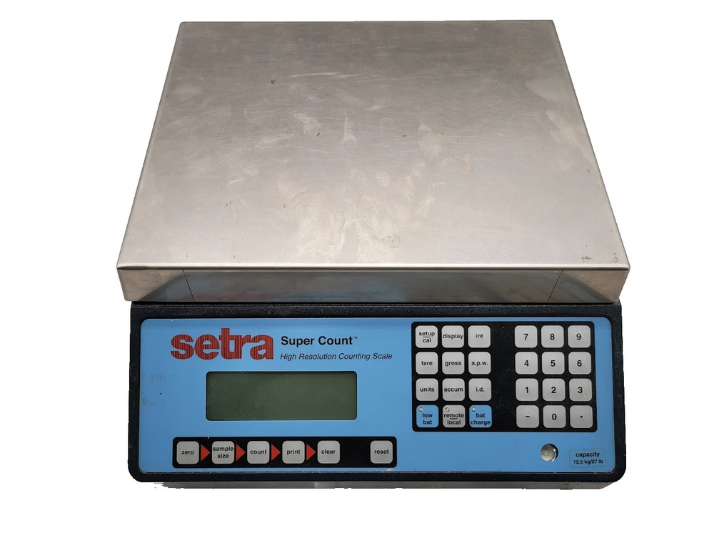 Setra Super Count High Resolution Counting Scale Digital Display 12.5KG/27LB