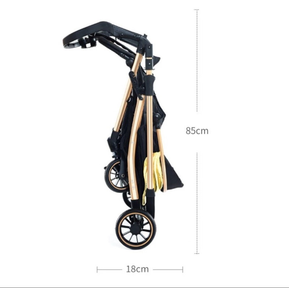 Baby Stroller Two-way light Stroller One-button Travel Portable