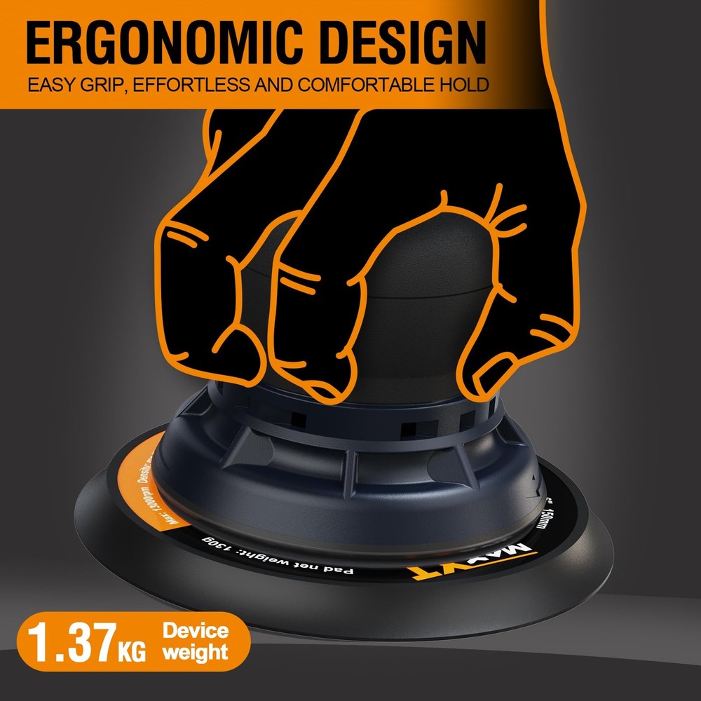 Electric 5mm Random Orbital Sander with Tool Case, Variable Speed Palm Sander...