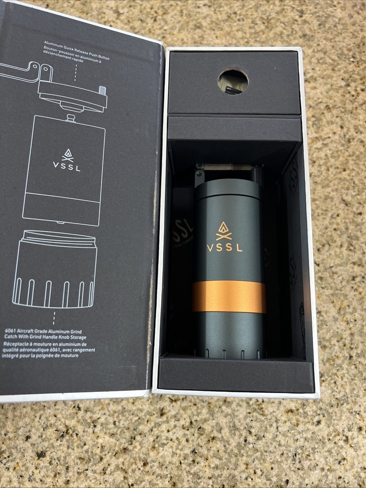 VSSL Java G25 Manual Coffee Grinder | for 25 Gram Standard, Carbon - NEW IN BOX