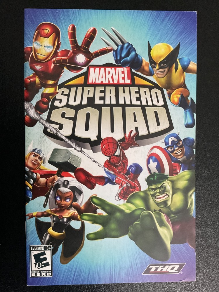Marvel Super Hero Squad PS2 PlayStation 2 Instruction Manual Only