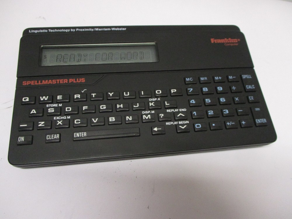 Franklin Spellmaster Plus DC-120 Electronic Spelling Corrector Word Game Player