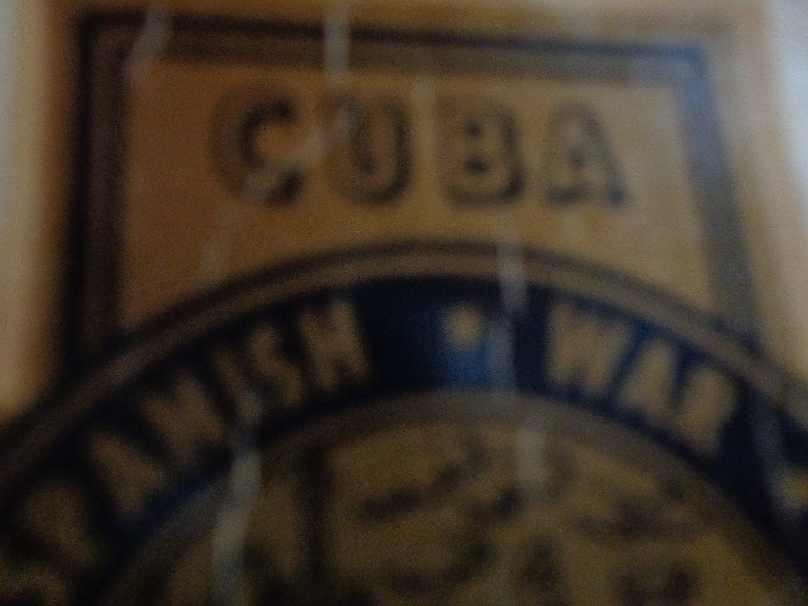 1898-1902 Spanish American War Decal WEISZ Chicago AS IS ROUGH Cuba Porto Rico