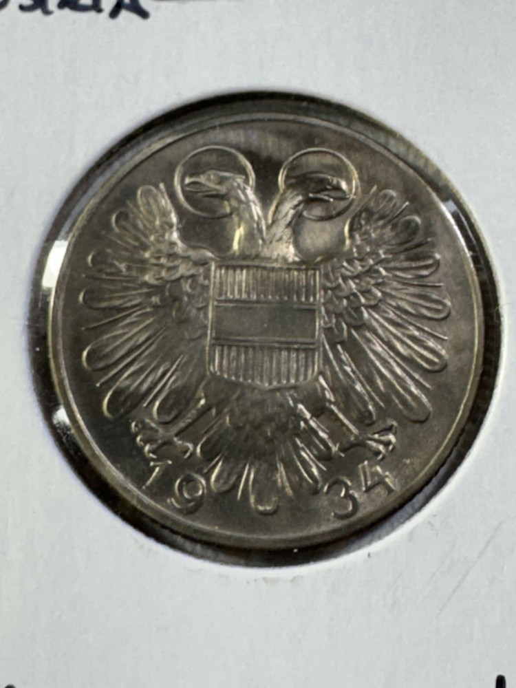 1934 Austria 1 Schilling Coin