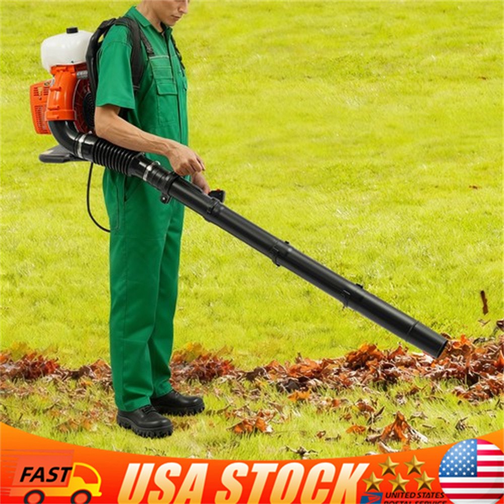 2-stroke Leaf Blower Tool Manual Gasoline Power Backpack Dust Blowing Machine