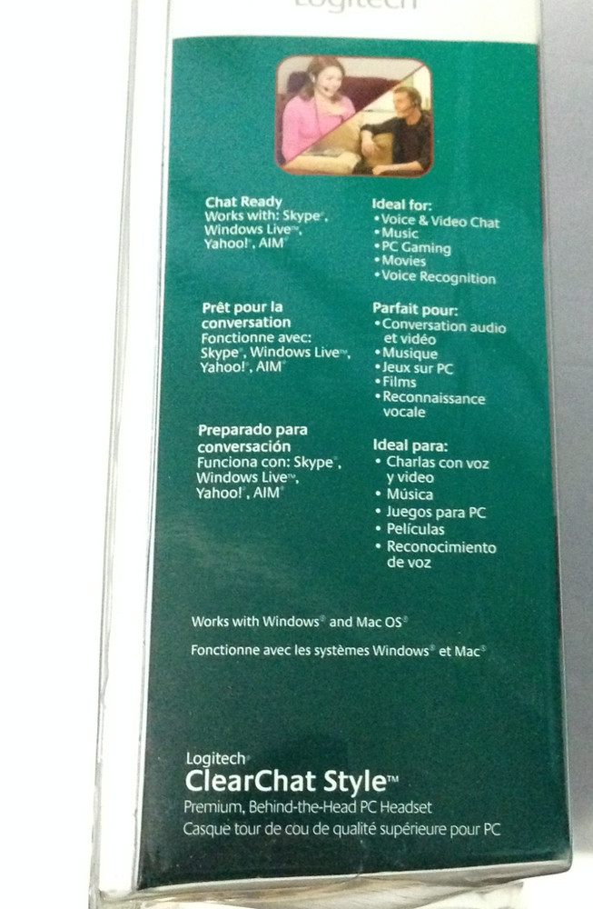 Logitech ClearChat Style Premium Behind the Head PC Headset