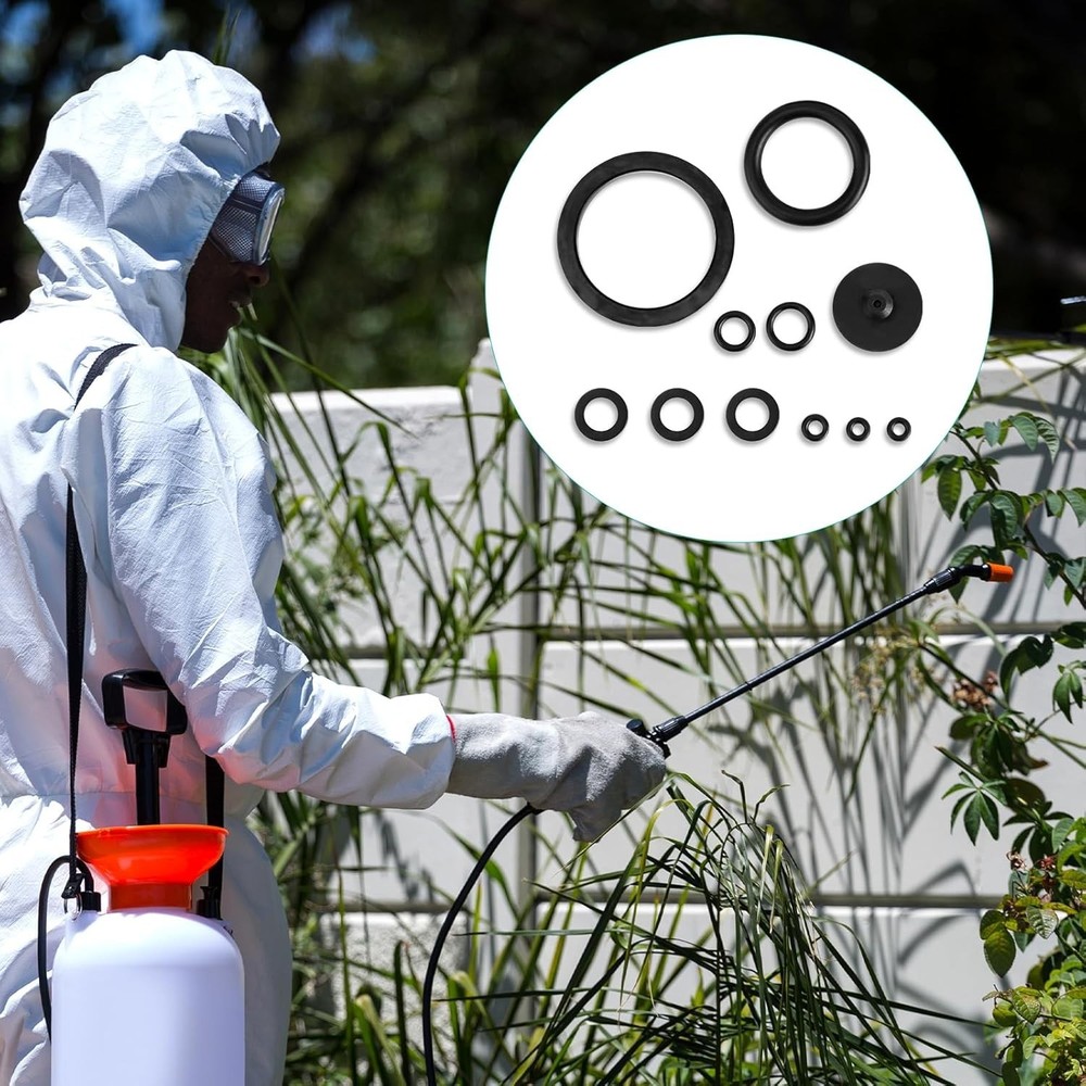 Comprehensive Sprayer Accessories - 11 Rubber Seal Rings for Optimal Performance