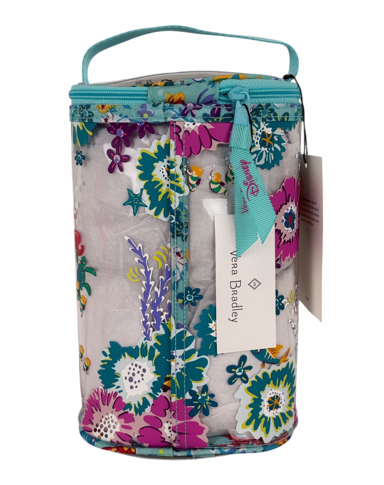 Vera Bradley Disney Ariel Floral Little Mermaid Lotion Bag