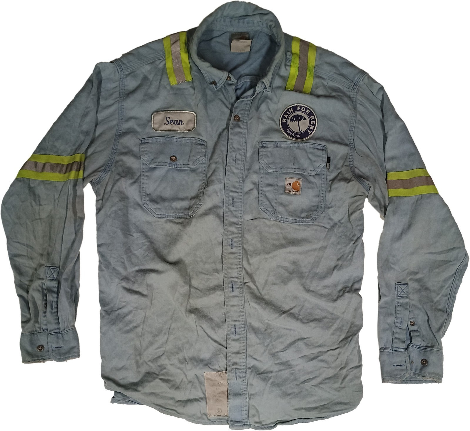 Bulwark Carhartt Used FR Hi Vis Reflective Work Shirts