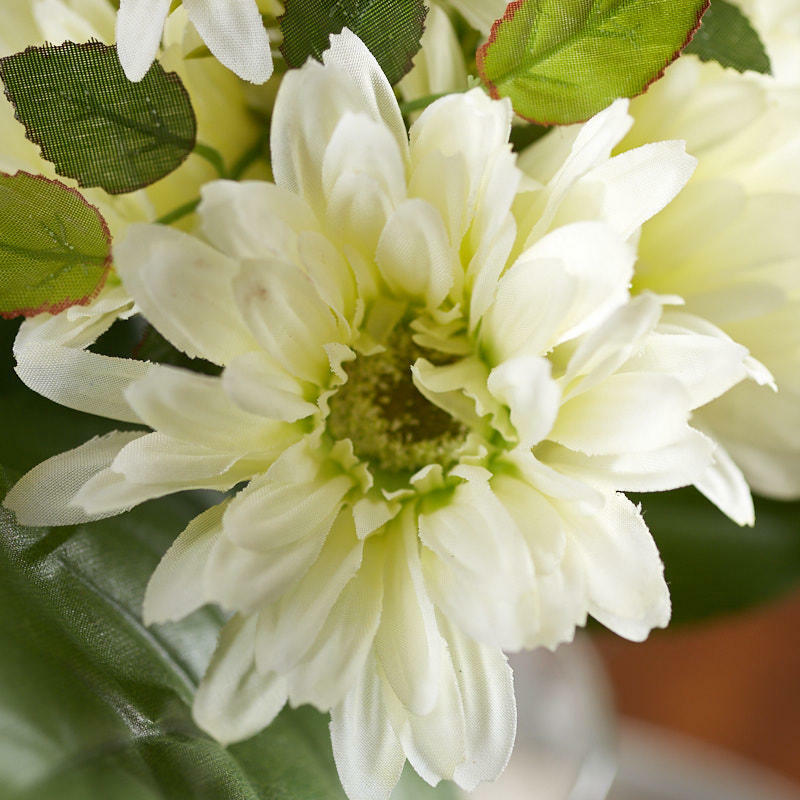 Factory Direct Craft Cream Artificial Gerbera Daisy Bundle