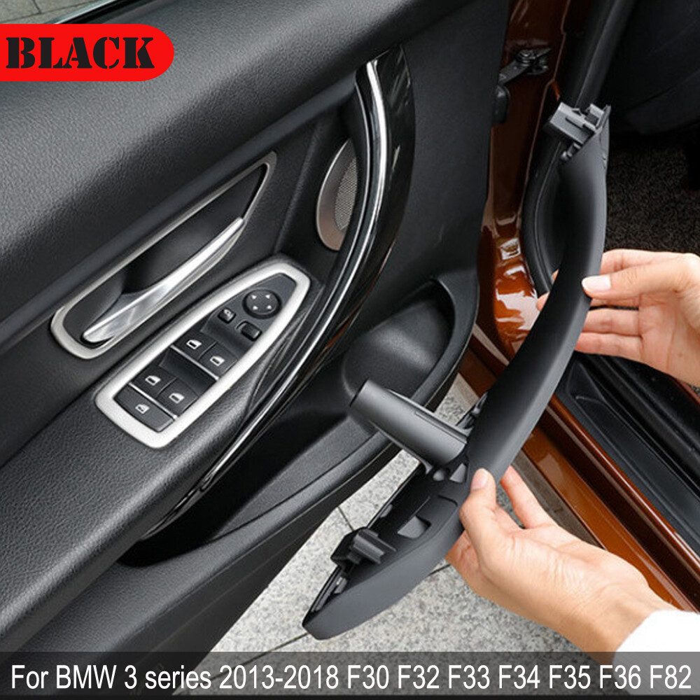 4 Pcs For BMW F30 F80 F31 Front Left & Right Inner Trim Door Pull Handle Black