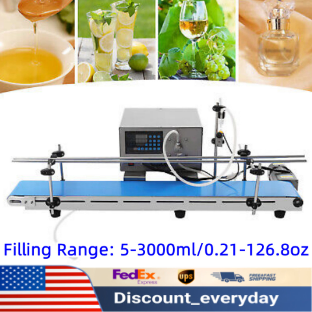 1-Head Automatic Digital Control Liquid Bottle Filling Machine Filler 5-3000ml