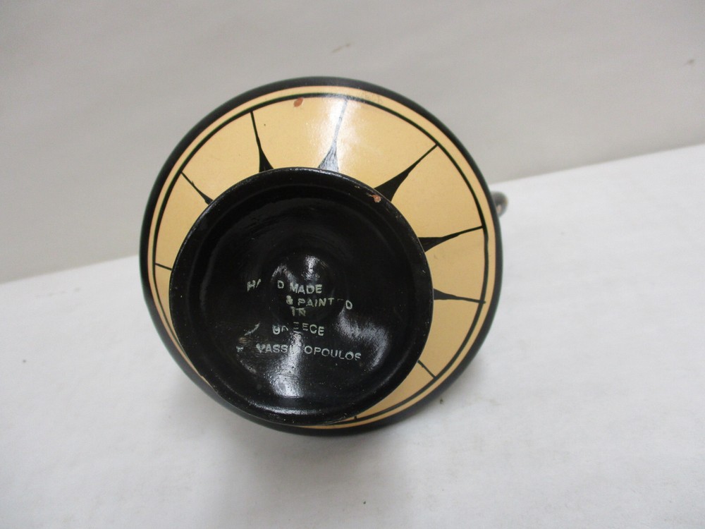 D. Vassil Mini Hand Painted Greek Pitcher Pottery Decorative Serveware