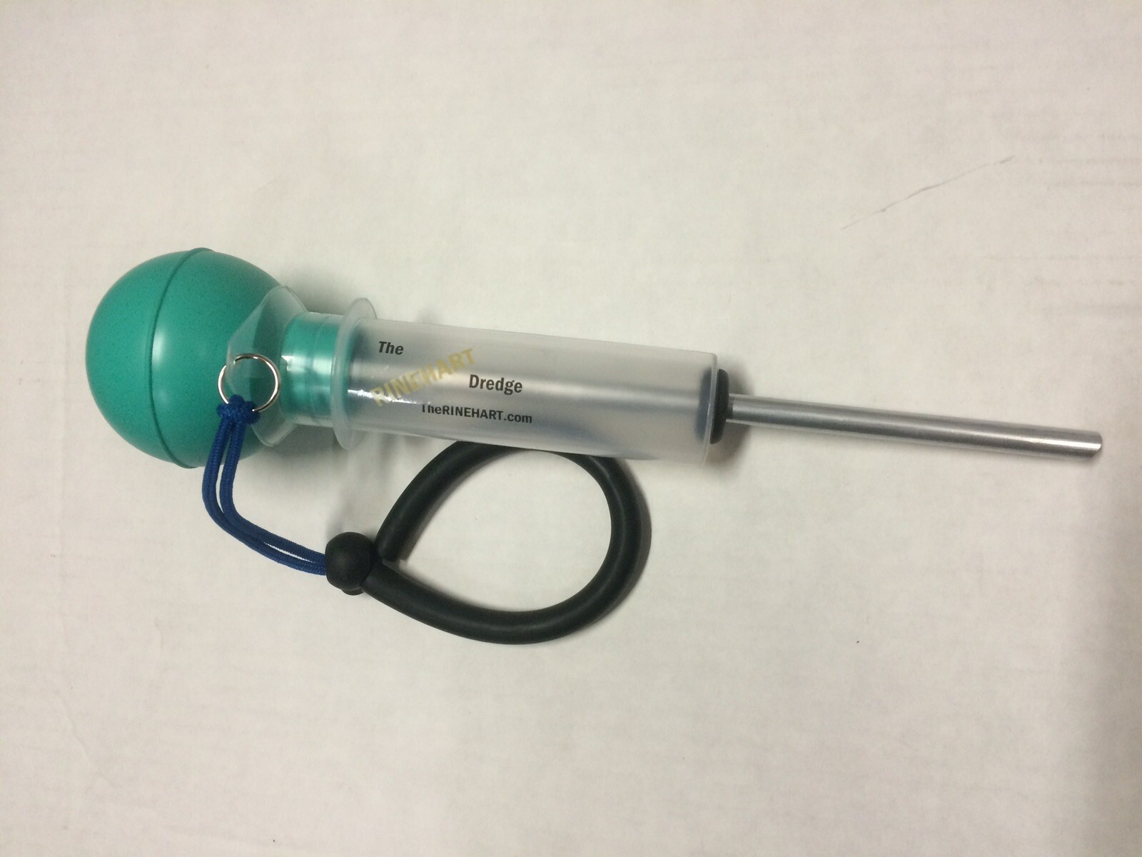 Gold Sucker Sniping Bulb Tool w/Tether 1/4" Dredge Mining Prospecting Crevice