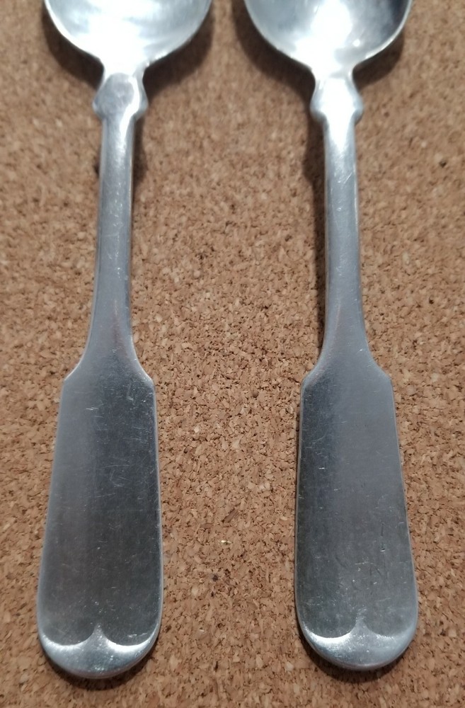 2 WM. Rogers & Son Silverplate Spoons "12oz"