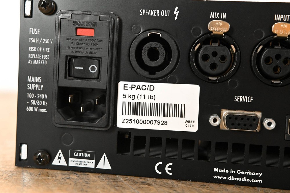 d&b audiotechnik E-PAC Single-Channel Power Amplifier Controller CG01V50