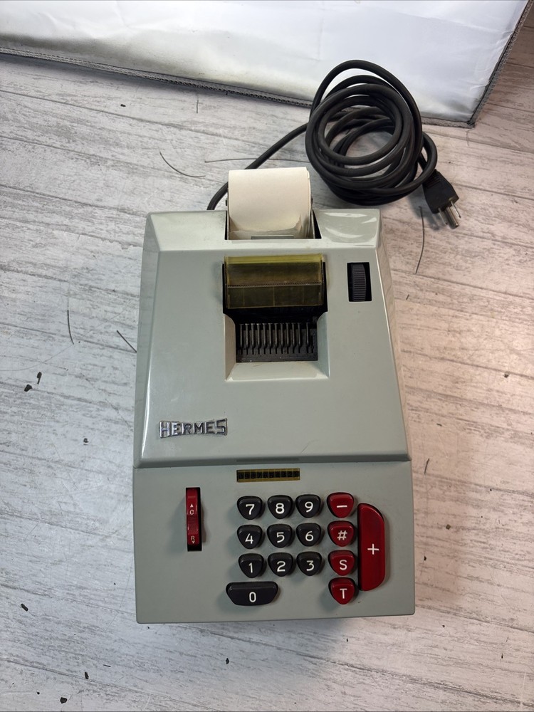 Hermes Precisa Adding Machine Green