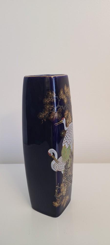 Cobalt blue japanese vase