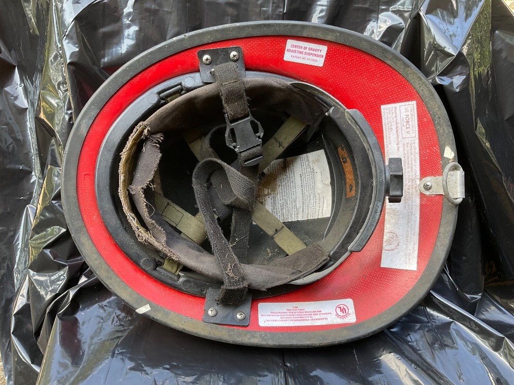 Vintage Red Fireman’s Firefighter Helmet