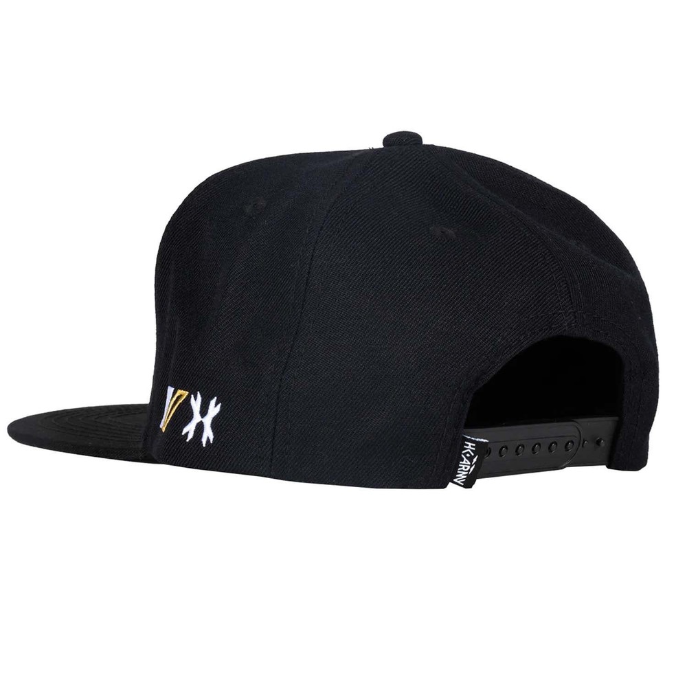 HK Army Snapback Hat - Split - Black / Gold / White