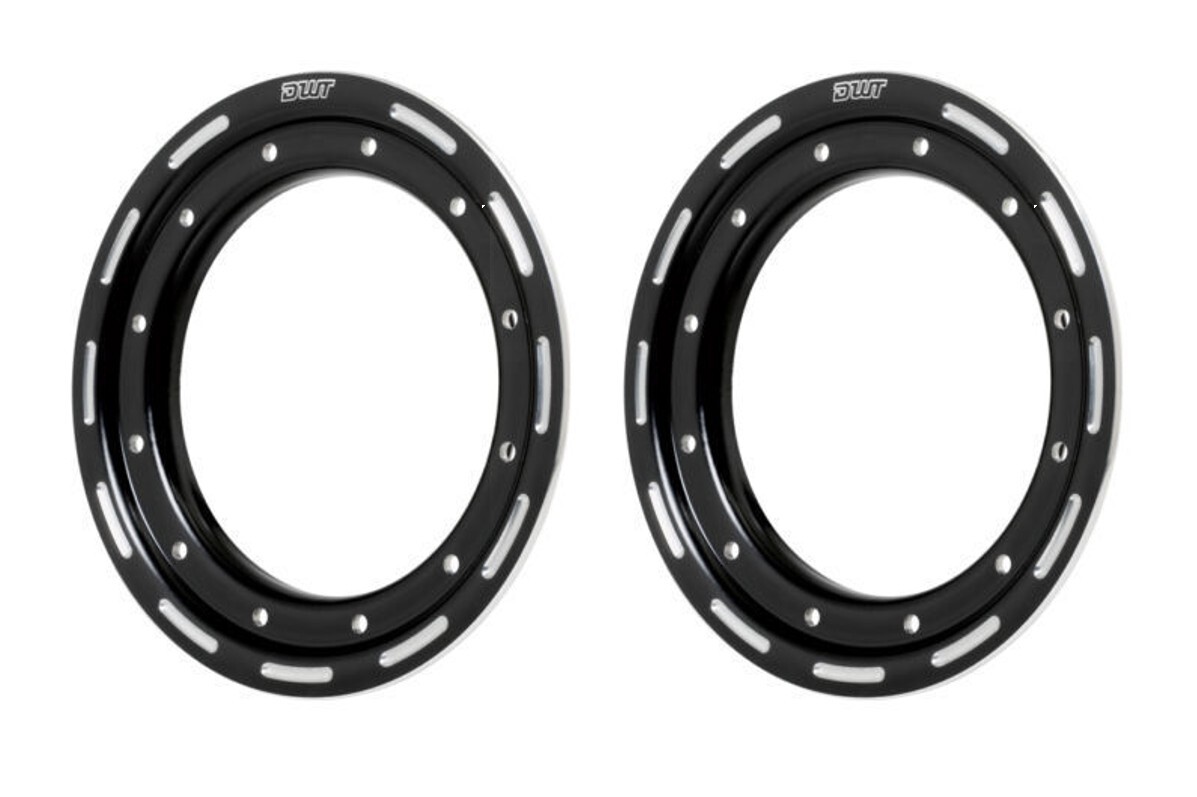 DWT Alumilte Rok'N Lock G2 G3 Replacement Beadlock Rings Pair 9" Matte Black
