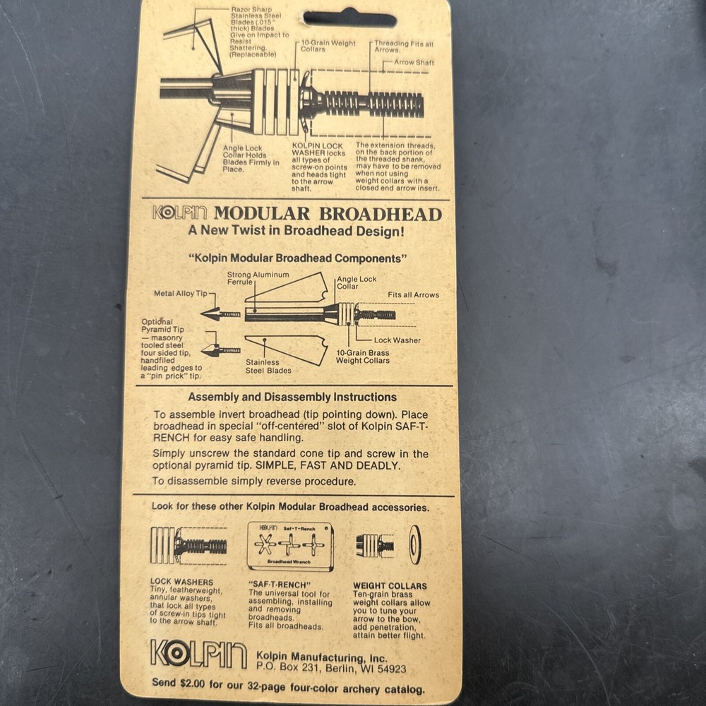 Kolpin Modular Broadhead Pyramid Replacement Points #6290