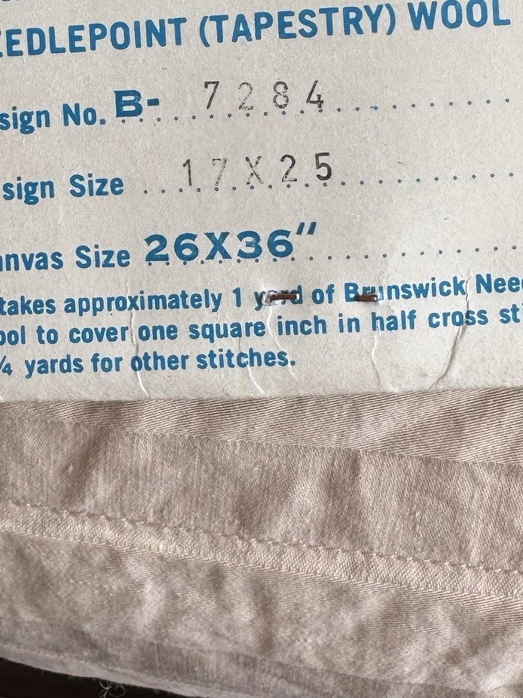 Brunswick Needlepoint tote bag canvas