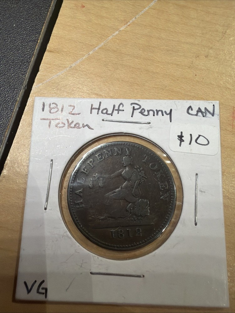 1812 Lower Canada Half Penny Token