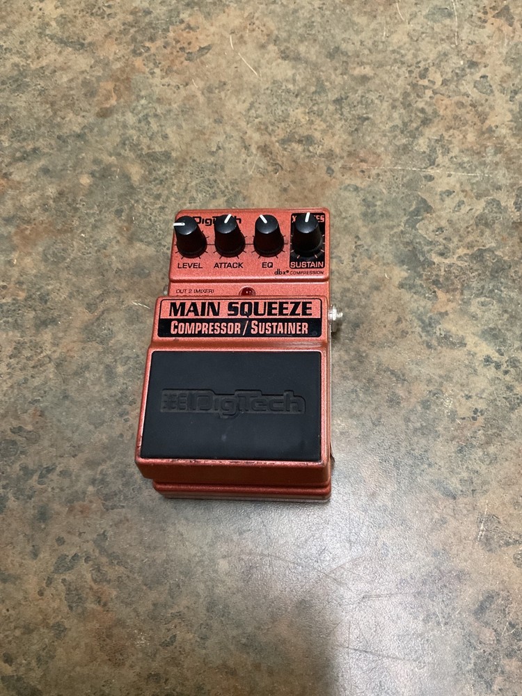 Digitech Main Squeeze Compressor/Sustainer Orange x Series Guitar Pedal